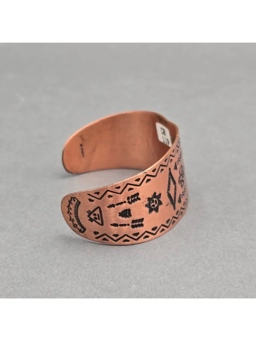 VTG Wheeler Copper Storyteller Cuff Bracelet 7" Fred Harvey Era Style Southwest - Picture 4 of 9